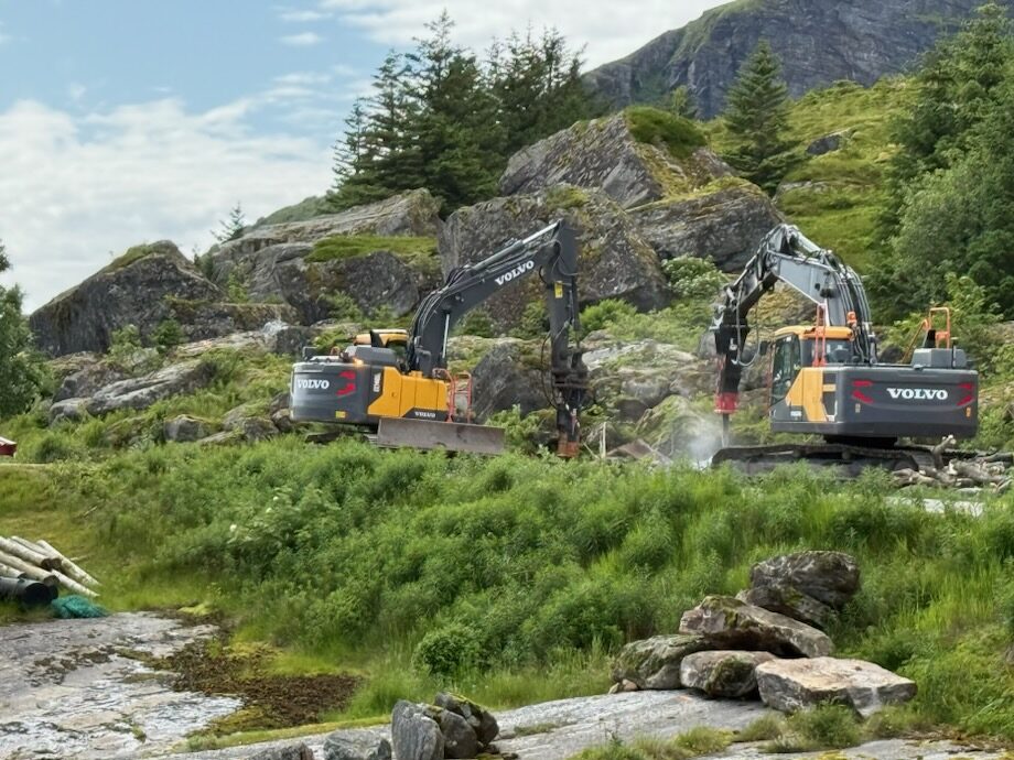 Grunnarbeid utført av Onøy Maskinstasjon